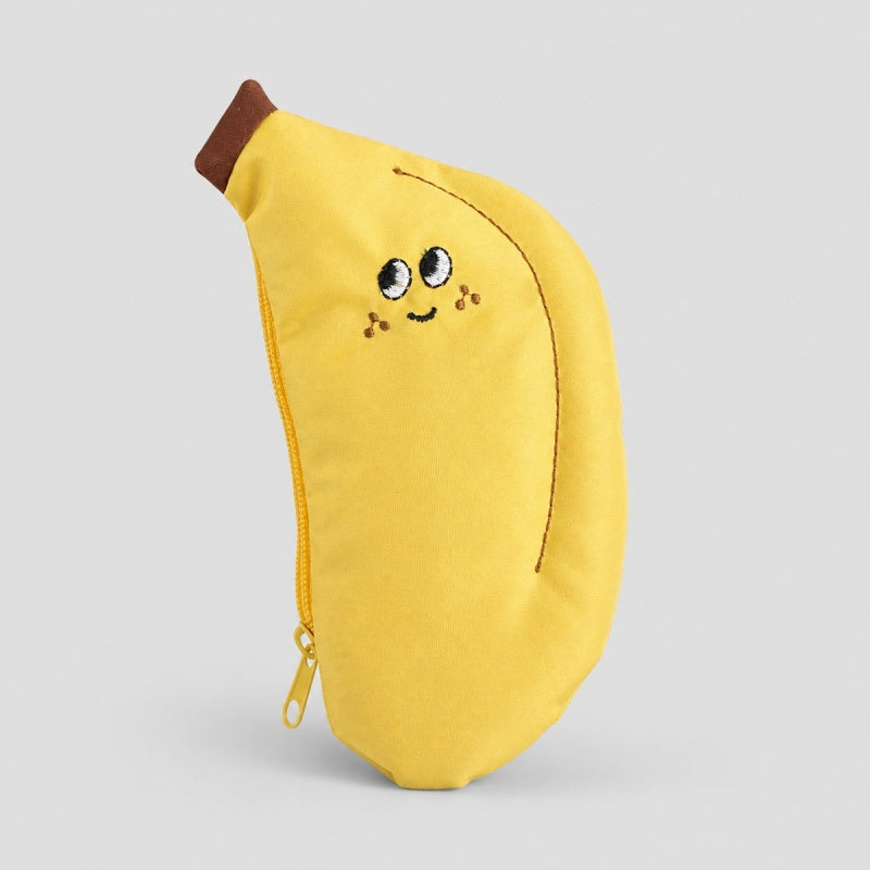 Banana Character Zip Pouch