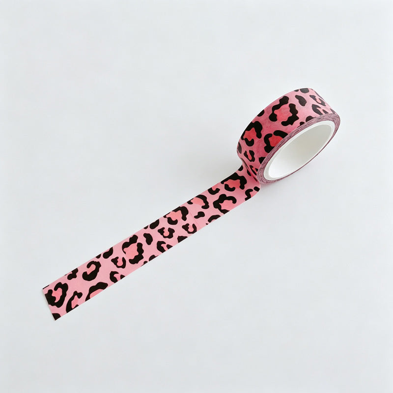 Leopard‑Cow Print Washi Tape