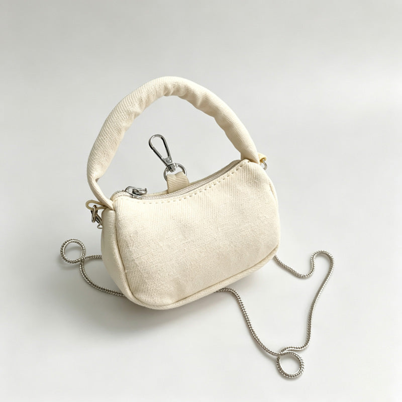 Mini Canvas Handle Crossbody Bag