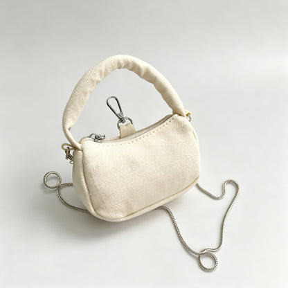 Mini Canvas Handle Crossbody Bag