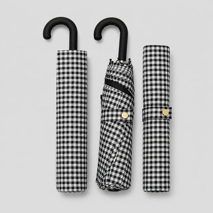Houndstooth Folding Umbrella