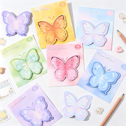 Watercolor Butterfly Memo Pad