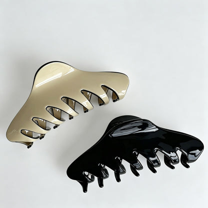 Large Solid Color Hair Claw Clip