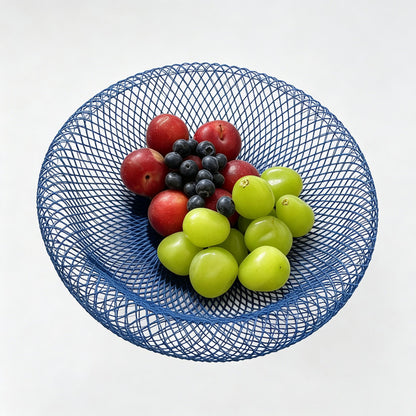 Blue Mesh Serving Bowl