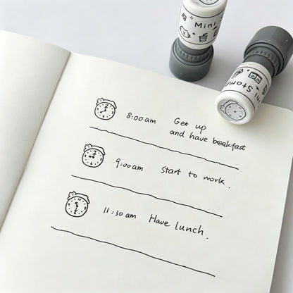 Mini Cat Self‑Inking Round Stamp