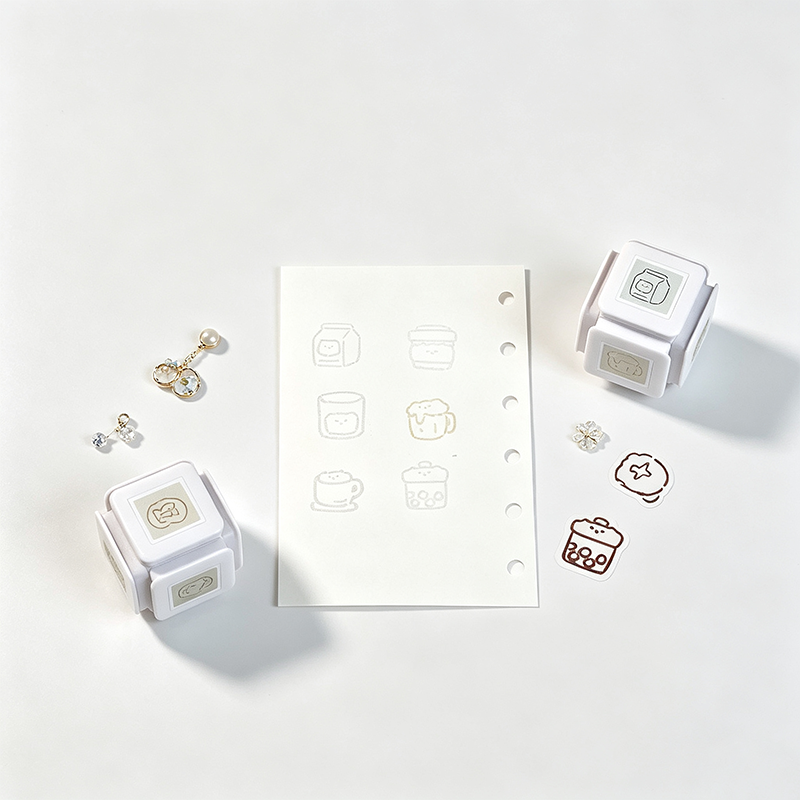 Six‑Sided Rotatable Light‑Sensitive Stamp