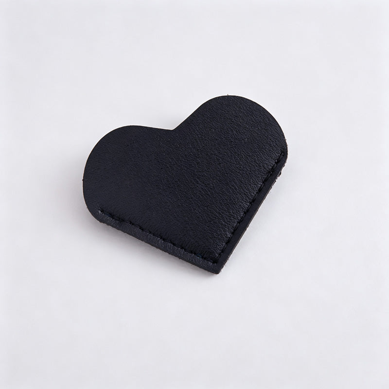 Heart Faux PU Page Corner Bookmark