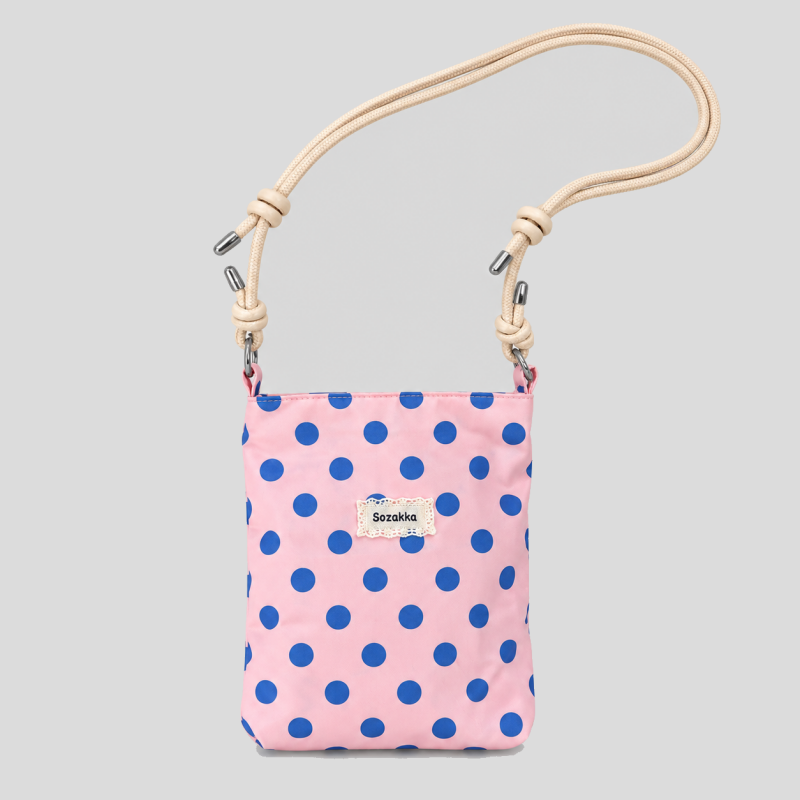 Polka Dot Print Crossbody Bag