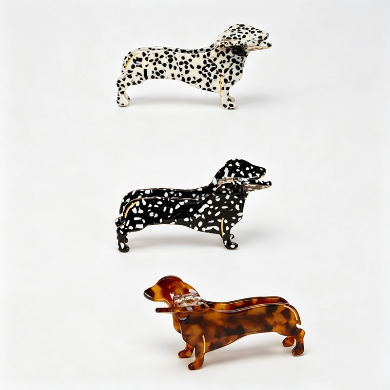 Dog Shape Hair Claw Clip