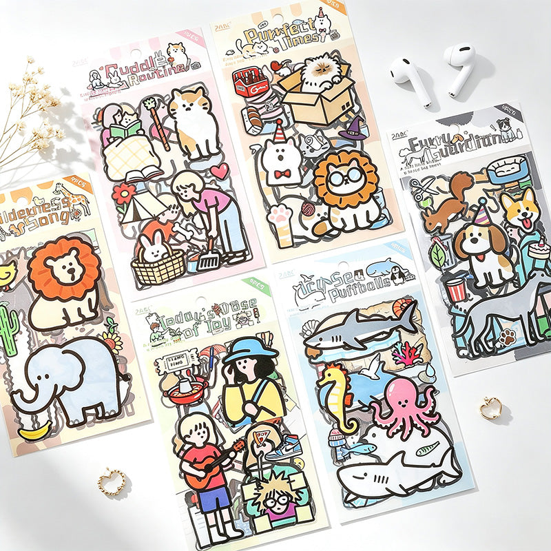 Animal Die Cut Stickers Set