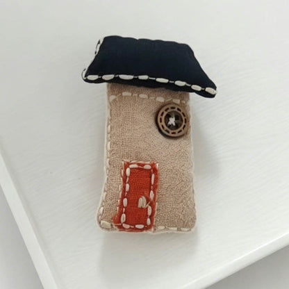 Stuffed House Bear Brooch