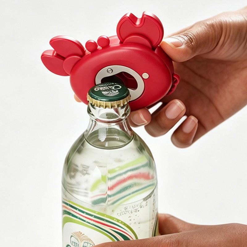 Little Crab Shaped Multi Functional Daily Bottle Opener/Scissor/Cutter