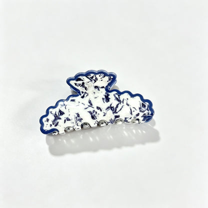 Marble Leaf Claw Clip