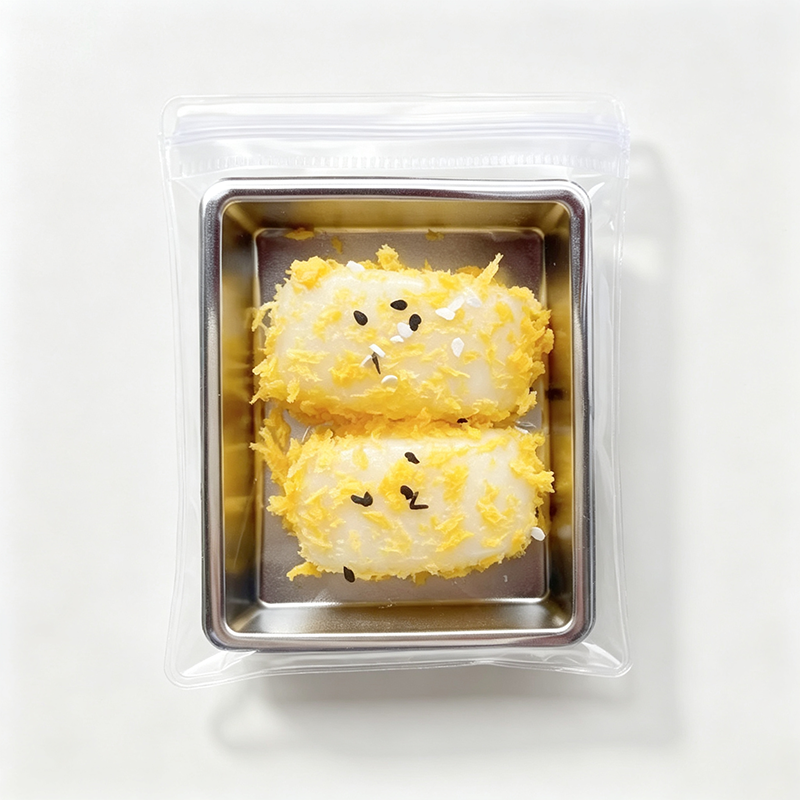 Steamed Bun Plate Squeeze Toy Charm