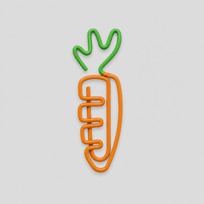 Carrot Metal Bookmarks