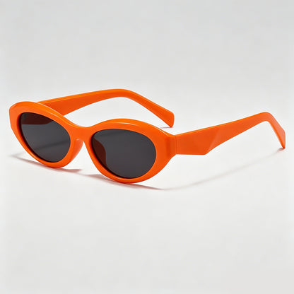 Slim Narrow Oval Cat Eye Y2K Trend Sunglasses