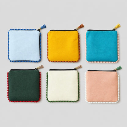 Tassel Edge Coin Pouch