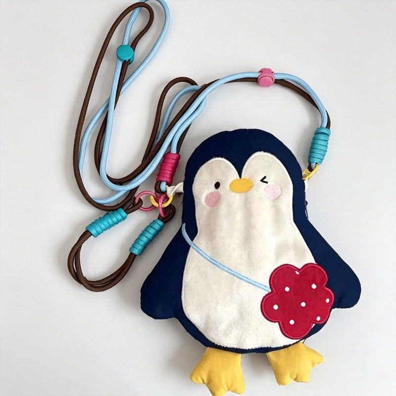 Plush Figure Pouch Crossbody Bag