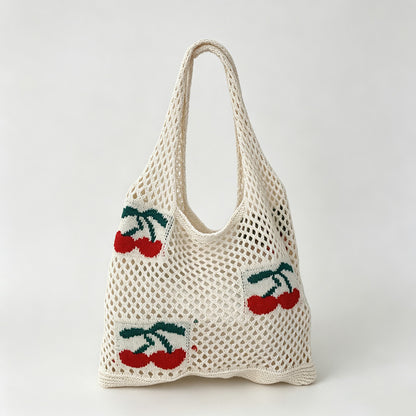 Fruit Patch Crochet Tote Bag