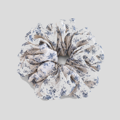 Floral Fabric Hair Scrunchie