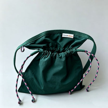 Vintage Nylon Drawstring Bucket Ring