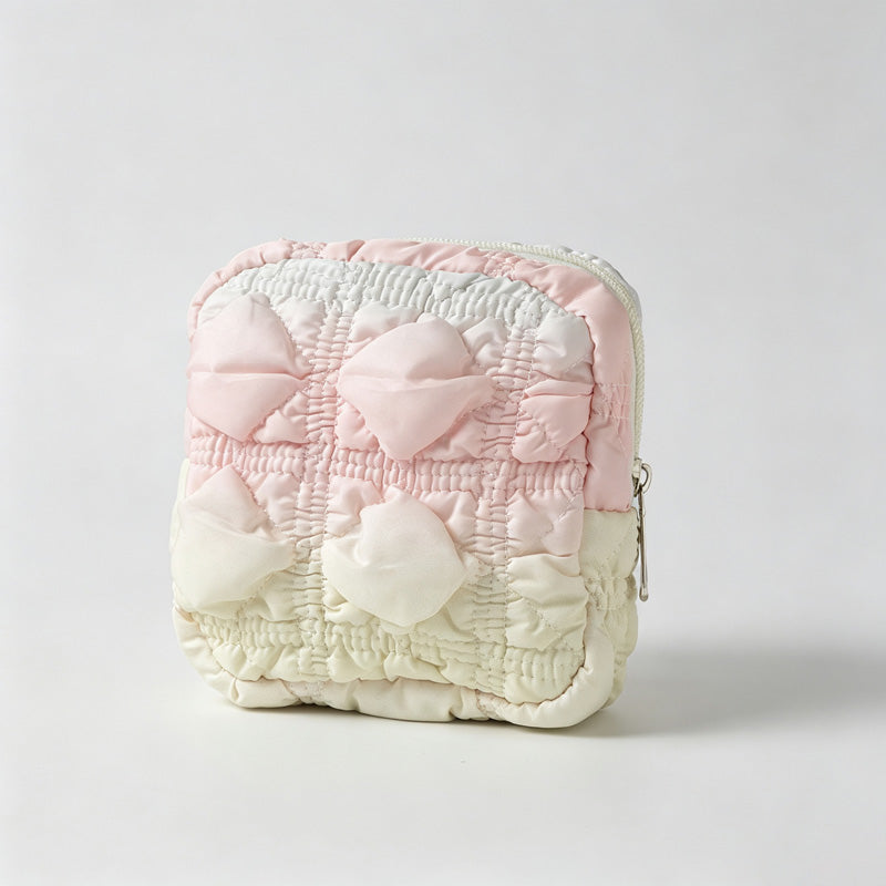 Quilted Tie‑Dye Mini Storage Pouch