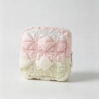 Quilted Tie‑Dye Mini Storage Pouch