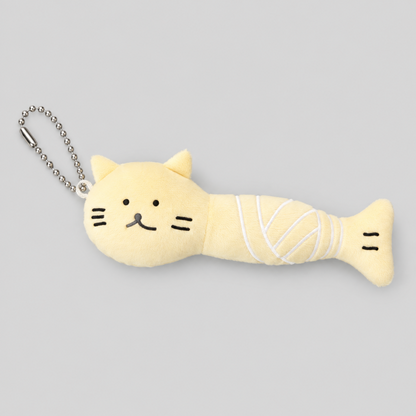 Cat Shape Plush Keychain Bag Charm