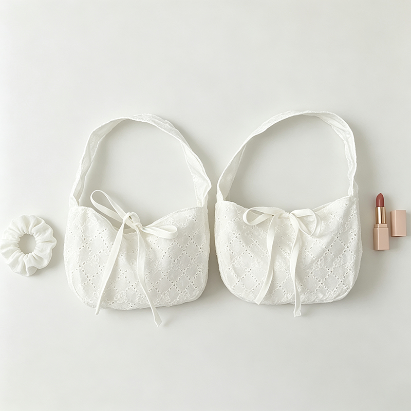 Ruched Drawstring Handbag