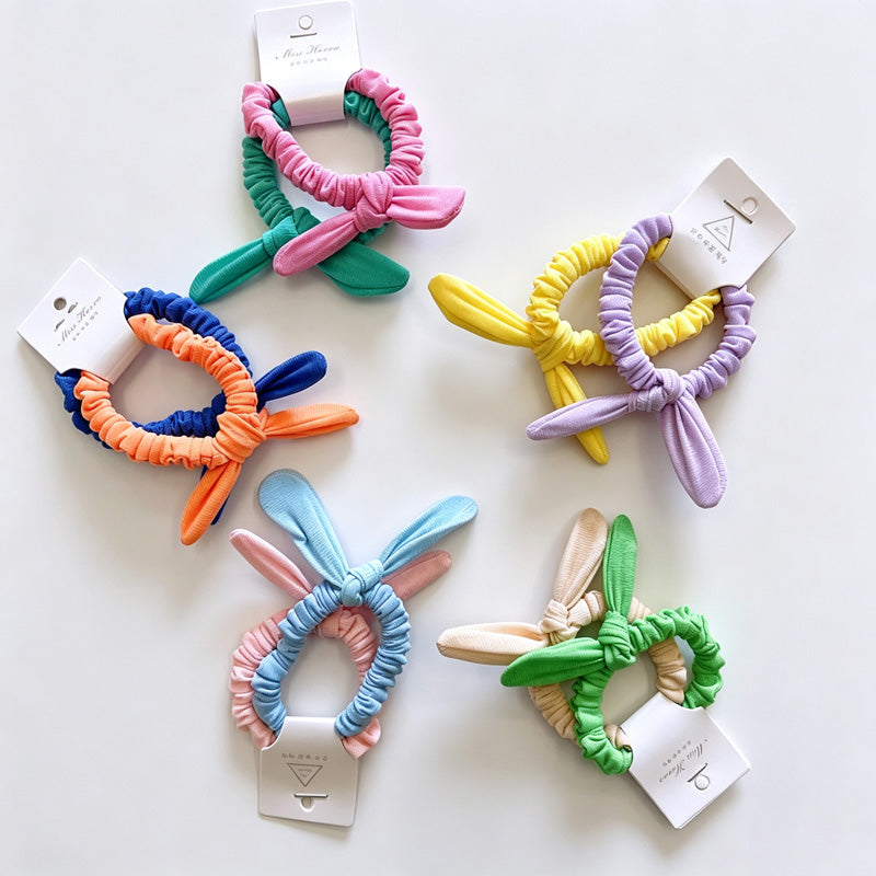 Bunny Ear Elastic Hair Ties