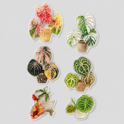 Rotatable Leaf Printed Fridge Magnet