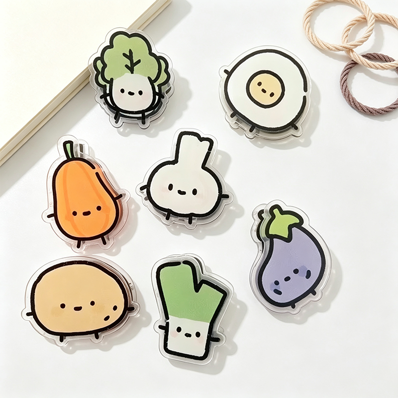 Vegetable Pattern Acrylic Paper Clip