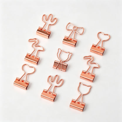 Gold Shape Binder Clip