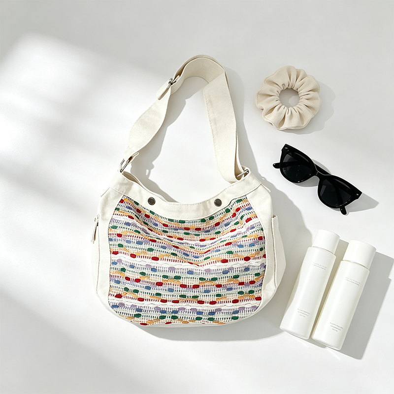 Rainbow Stripe Shoulder Bag