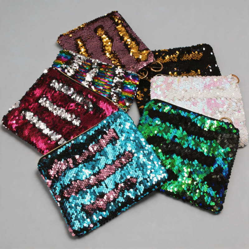 Shiny Sequin Small Portable Ev - Shopdayla Wholesale - #1378