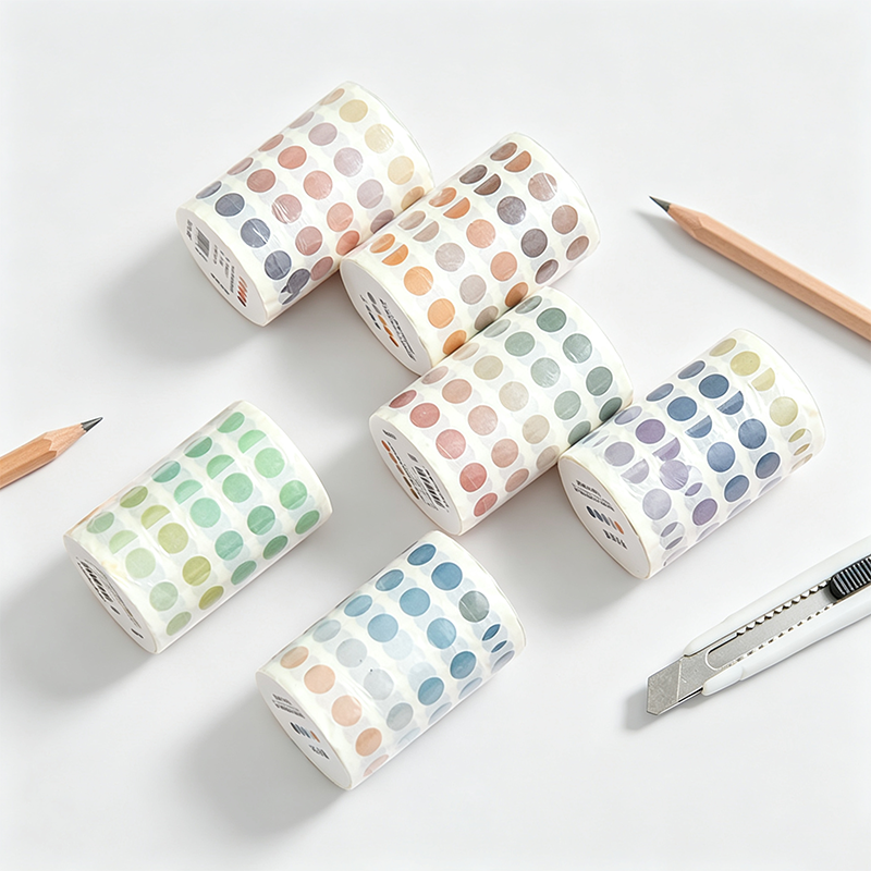 Color Dot Tape Circle Stickers