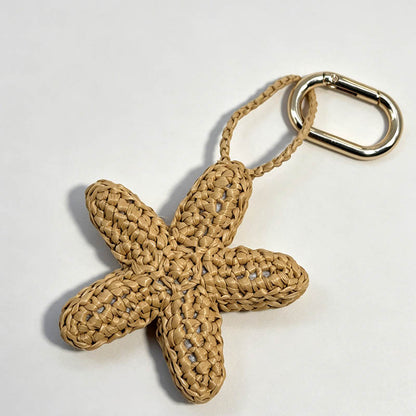 Crochet Starfish Bag Charm