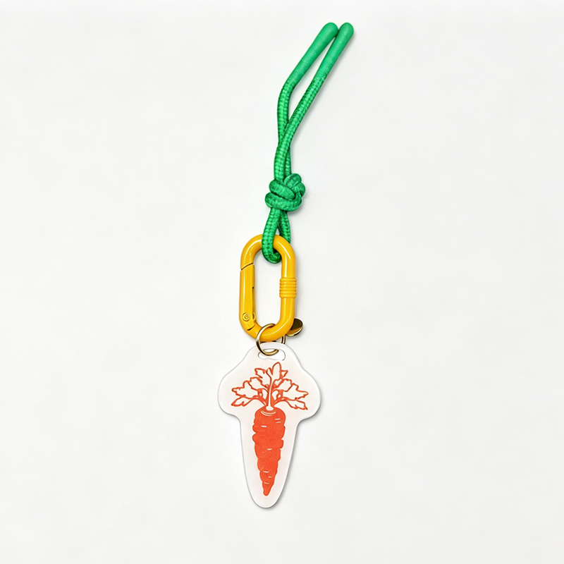 Vegetable Shape Bag Charm Keychain