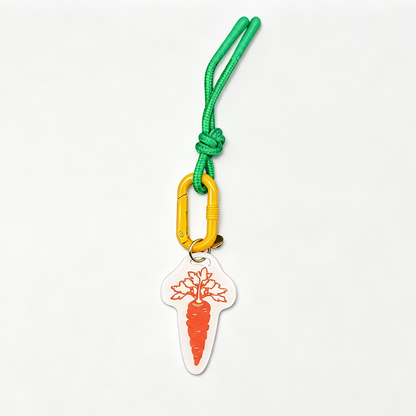 Vegetable Shape Bag Charm Keychain