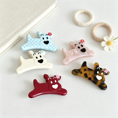 Dog Shape Acetate Duckbill Hair Clip