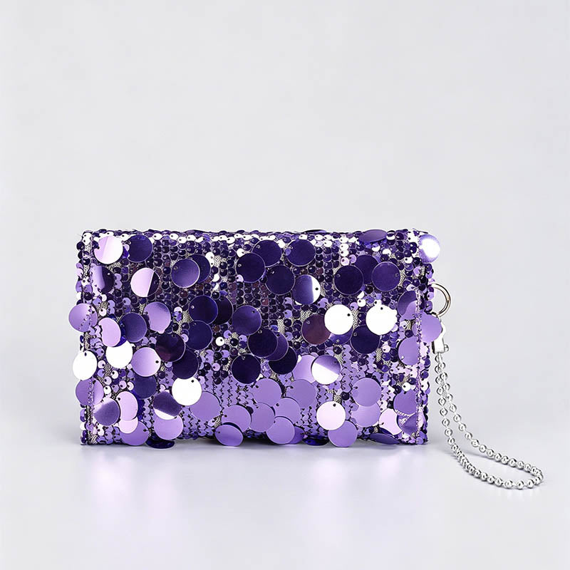 Shiny Sequin Chain Mini Should - Shopdayla Wholesale - #2754