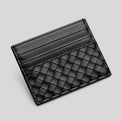 Thin Woven Wallet Card Holder