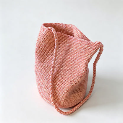 Crochet Bucket Shoulder Bag