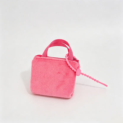 Mini Solid Color Earphone Zipper Pouch