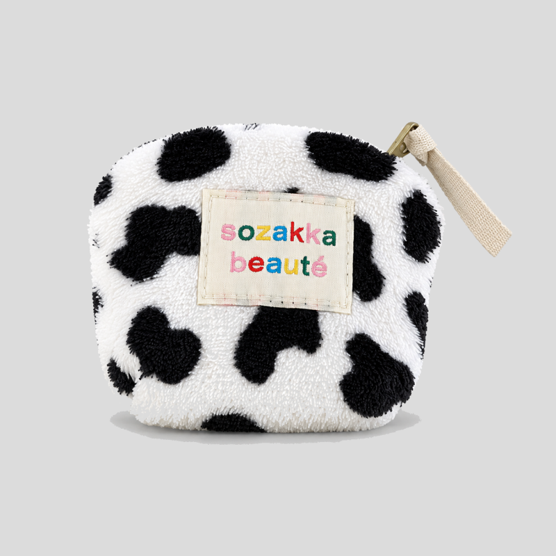 Plush Striped Coin Purse