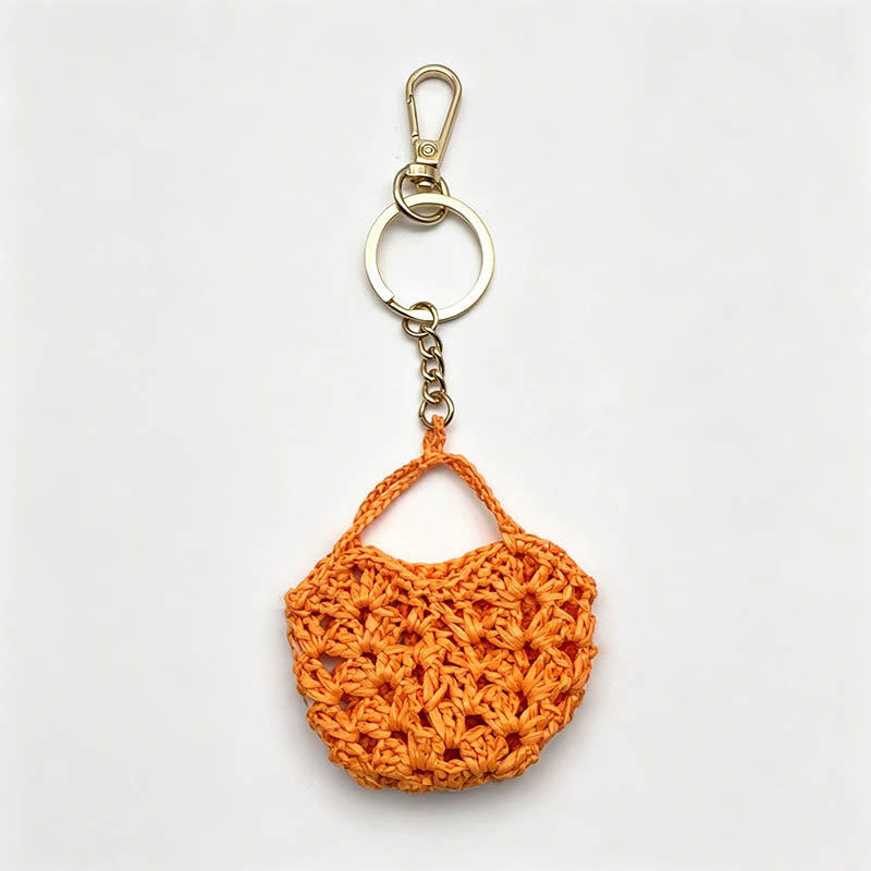 Woven Mini Handbag Keychain Ba - Shopdayla Wholesale - #8338