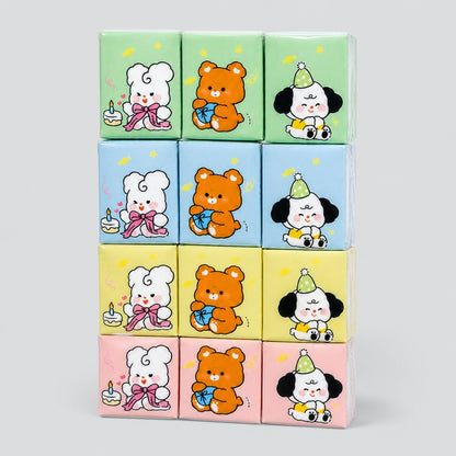 Animal Party Print Pocket Tissues Set