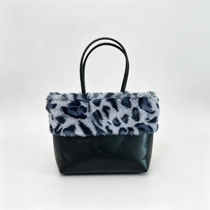 Leopard Print Plush Crossbody Bag