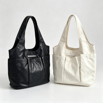 Pocket Detail Carry Tote