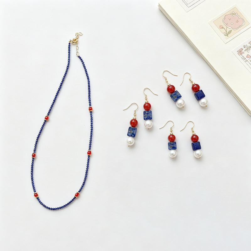 925 Silver Hook Drop Earrings Necklace